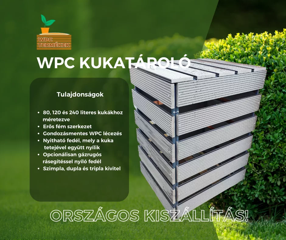 WPC kukatárolók a wpc termekek weboldalról több színben és méretben