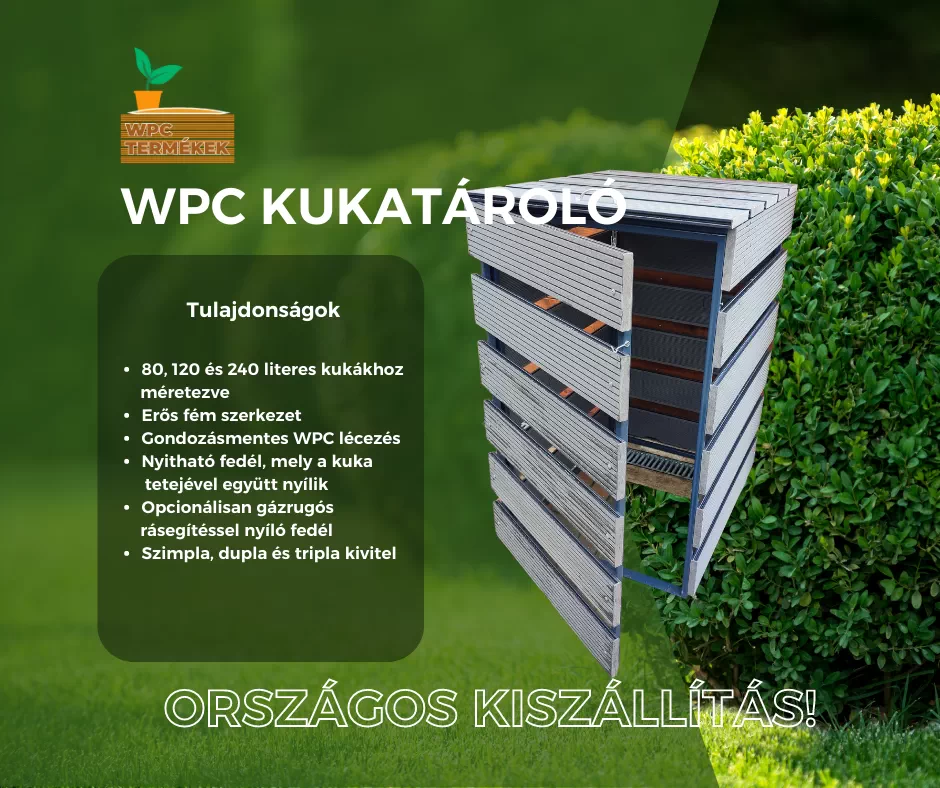 WPC kukatárolók a wpc termekek weboldalról több színben és méretben
