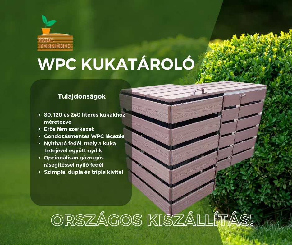 WPC kukatárolók a wpc termekek weboldalról több színben és méretben